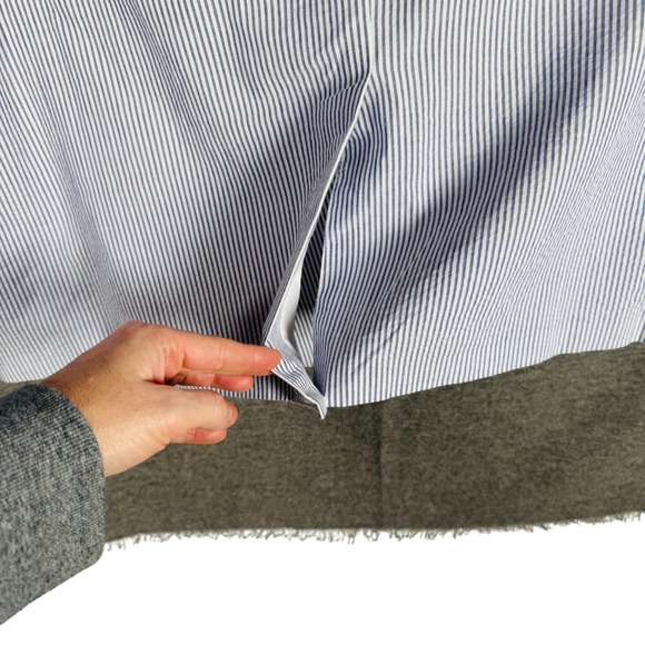 Saddlebred Mens Seersucker Blazer Jacket Blue White Stripe Cotton 54R Easter - Picture 6 of 15